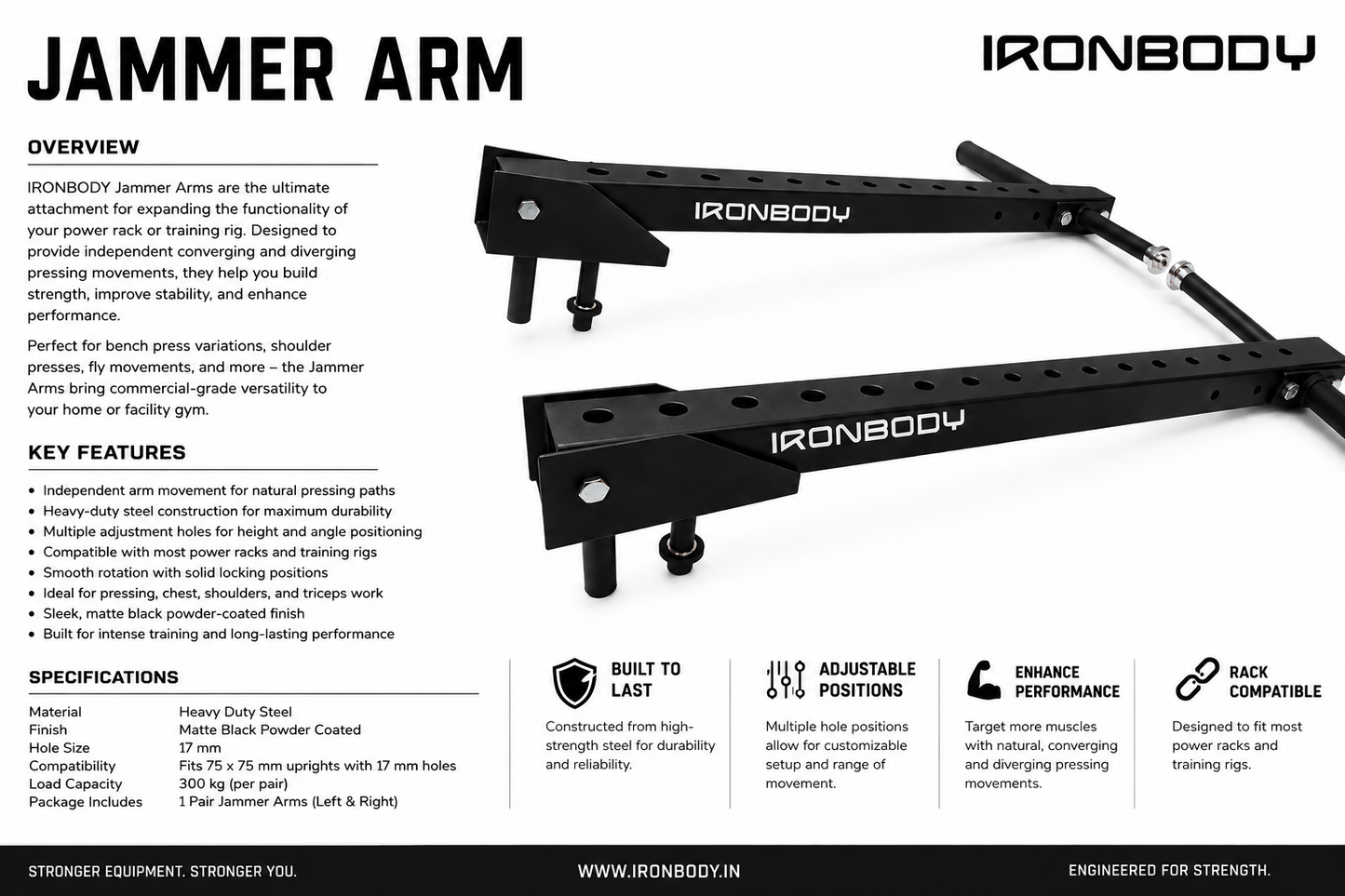 IRONBODY JAMMER ARMS