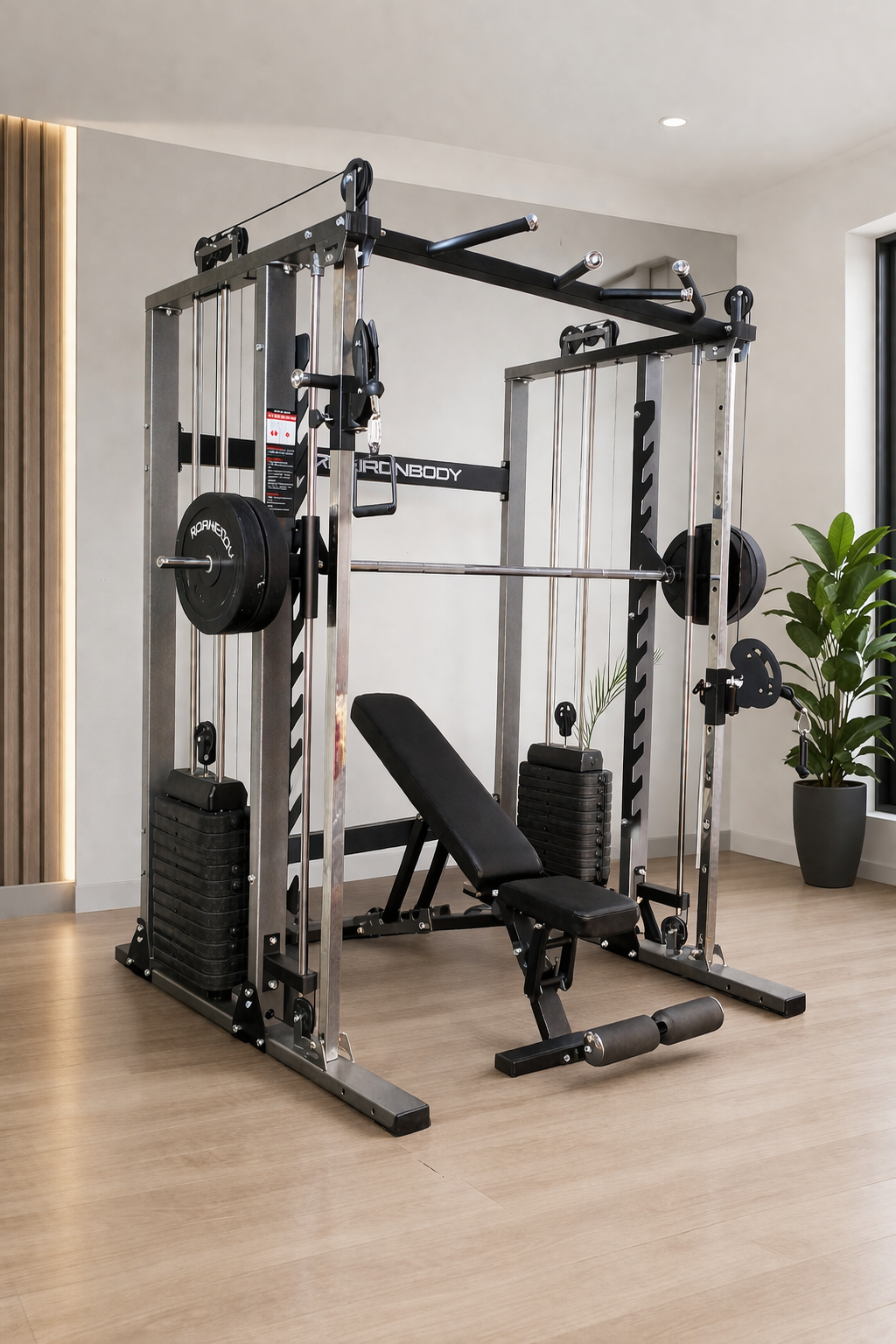 IRONBODY IB850 Pro- Multi Functional Trainer with Smith