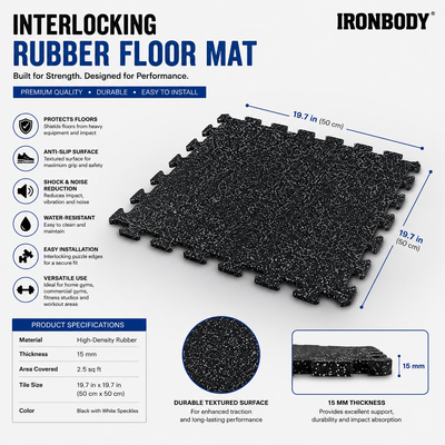 IRONBODY RUBBER Floor Mat 10 mm